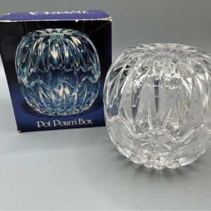 Forever Crystal Clear 4" Pot Pourri Box / Mini Fairy Lamp